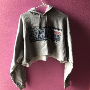 Seahawks Cropped Hoodie